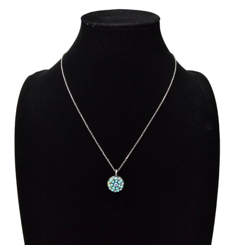 Mariana Guardian Angel Rhodium Pendant Swarovski Crystal Necklace